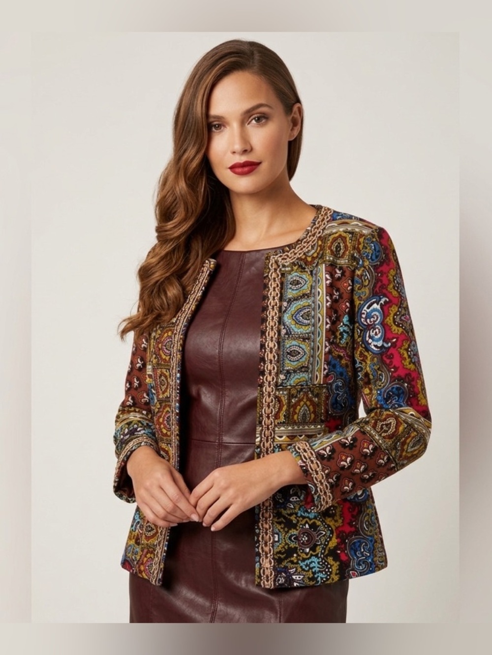 Peck & Peck Colorful Patterned Garment